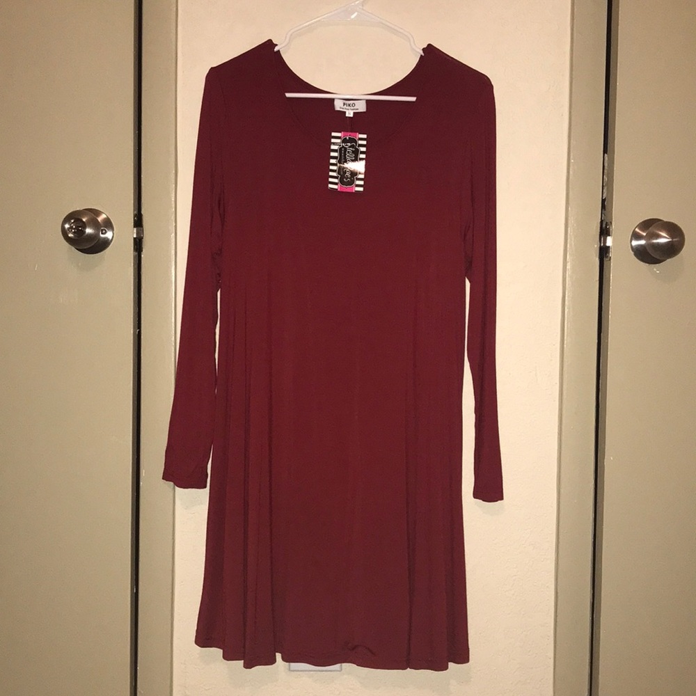 NWT Long Sleeve Piko Dress